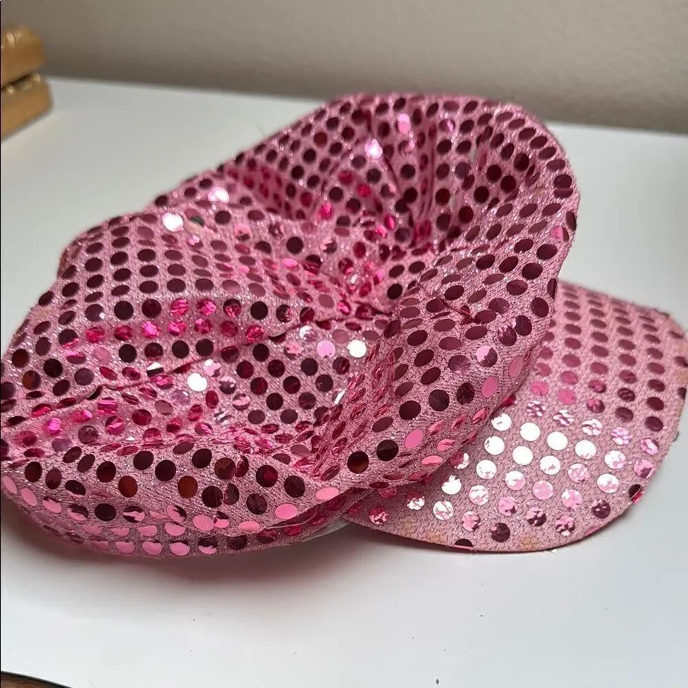 Pink Sequin Cap - Picture 3 of 4